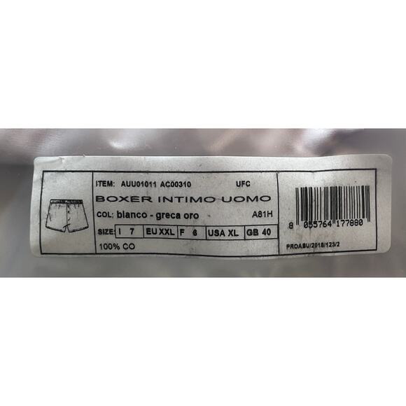 10-16 VERSACE Men's Underwear Boxers White/Gold Size 7/ XL - Picture 11 of 11